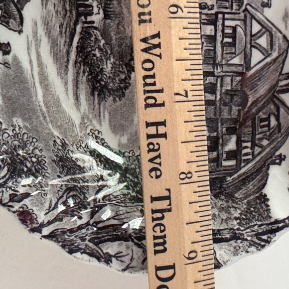 3 Yorkshire Staffordshire England Hand-Engraved Ironstone Bowls Oval Round 4405 - Picture 10 of 11